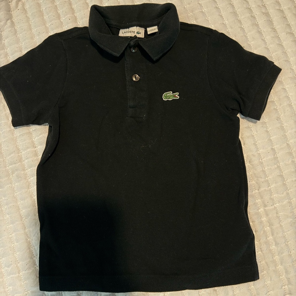 Lacoste Kids Polo Shirt in Black